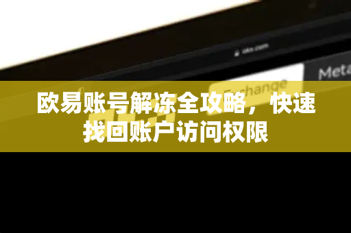 欧易账号解冻全攻略，快速找回账户访问权限-第1张图片-欧易官方授权入口 | OKX注册 - 欧易优选安全下载平台